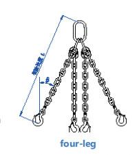 Quality Alloy Steel Lifting Chain Sling For Heavy Duty Safety Factor 4:1 wholesale