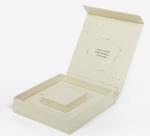 Hardboard BSCI Magnetic Gift Box , Flocking Cardboard Cosmetic Box Rectangle