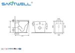Hotel Bathroom Washdown Bathroom Toilet Commode with Watermark Certification