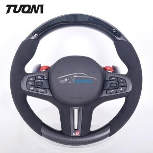 Quality Luxury Alcantara Leather Toyota Supra Carbon Fiber Steering Wheel With LED wholesale