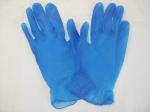 Household Powder Free Vinyl Gloves 240cm Length Transparent / Blue Color