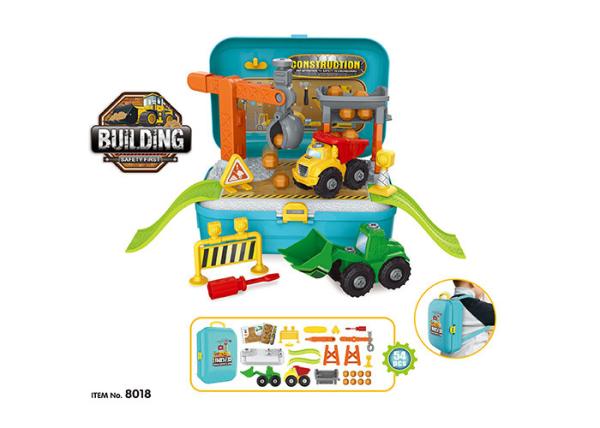DIY Assembly Plastic Construction Trucks Kids Toy Vehicles Pretend Play In