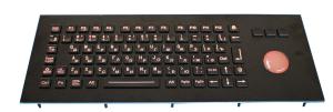 Quality Rugged Trackball Black Metal Keyboard wholesale