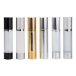 Aluminum Cap Airless Cosmetic Bottle ABS Airless Pump Spray Bottle