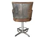 Aluminum Retro Vintage Bar Stools Leather Aviator