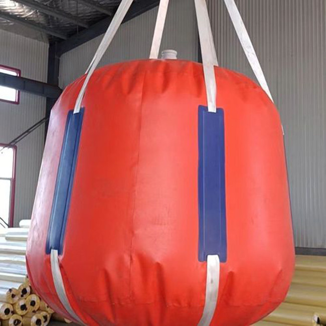 Pillow Size Air Valves Boat Lift Flotation Bags , Cylindrical Underwater Lifting Bags