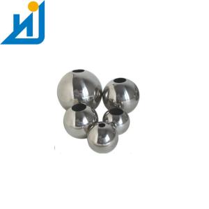Quality Drilled Solid 40mm AISI 304 Steel Beads Round With 4mm Or 5mm Hole Through wholesale