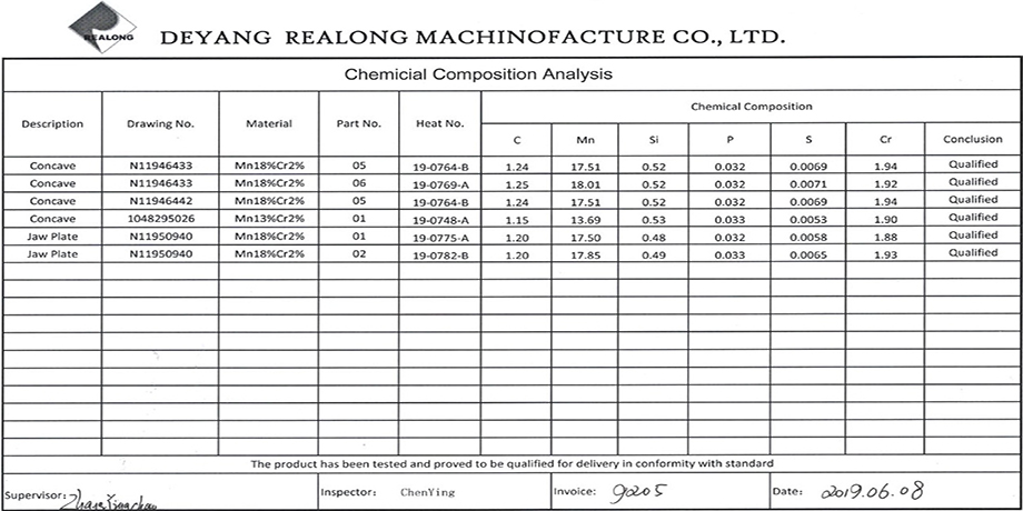 jaw crusher plate and liner