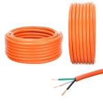 Orange VDE Standard H05VV-F 300/500V Flexible Multi-Core Wire Copper Conductor