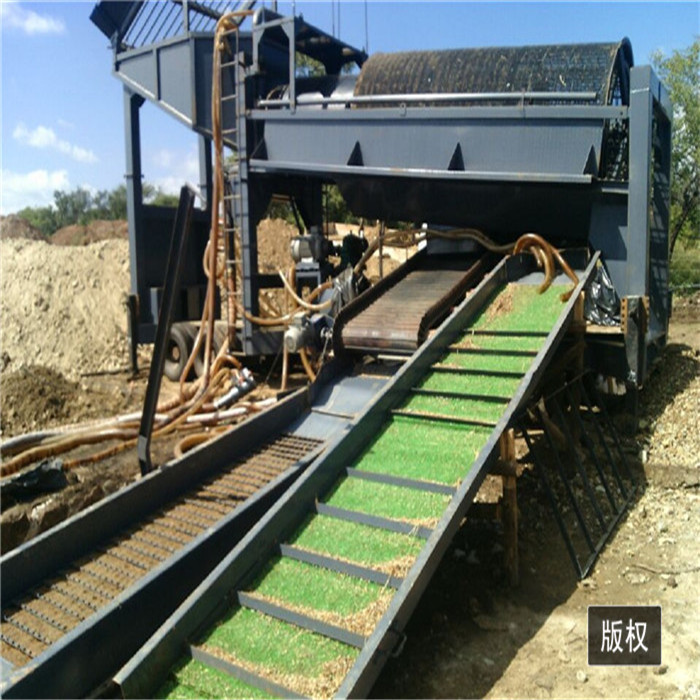 keda gold and diamond mining equipment gemstone portable movable gold trommel wash plant with whee