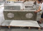 Superior Double Sink Prefab Bathroom Vanity Tops Venetian Gold Granite Stone