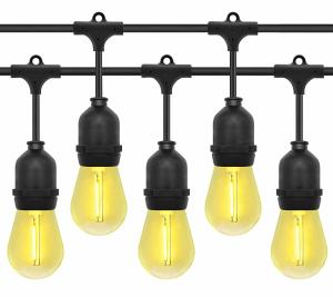 Quality IP55 1W Outdoor Patio Solar String Lights Edidon Bulbs Warm White wholesale