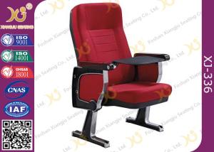 Quality Polyester Fabric Acoustic Absorption Church Hall Chairs With ABS Writing Pad wholesale