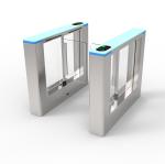 Bi Directional Flap Turnstile Barrier Gate 304 Stainless Steel 600mm