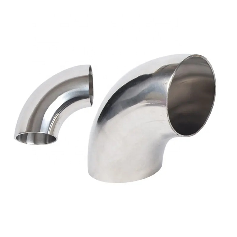 Sanitary Stainless Steel 304 316 Connector Equal Elbow Bend Pipe Fittings DIN 3A Forged