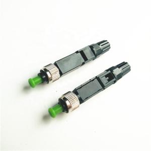 Quality Black Fiber Optic Connectors , FC Fiber Connector No Epoxy Polishing Required wholesale