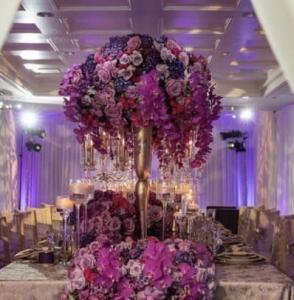 Quality Beautiful Gold Metal Vase Decoration Home Tall For Wedding Centerpieces 80CM wholesale