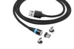 Fast Charging Sync Magnetic Charging Cable , Magnetic Usb Data Cable 9V/25A