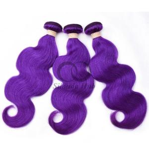 Quality Purple Body Wave Remy Human Hair Bundles Sew In Weave Bundles Brazilian Bundle Deals wholesale