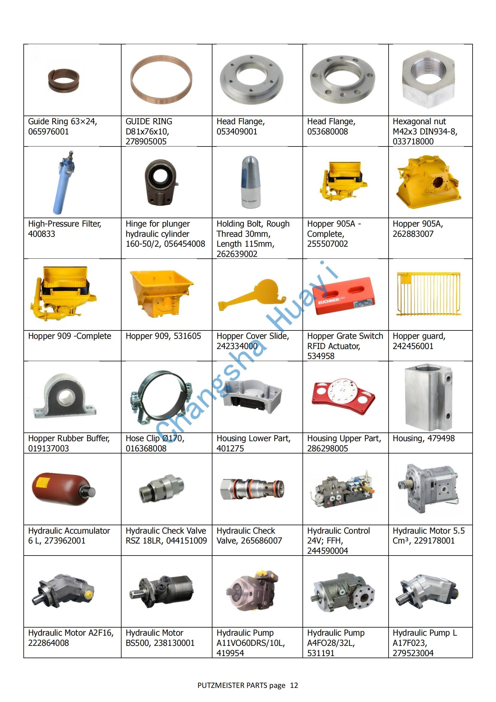 290243004 DM1345 Hydralic pump 11CM3 in stock for Putzmeister concrete pump truck accessories