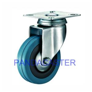 Quality Light Duty Institutional Casters Gray 3 Inch Swivel Caster Rubber Wheels wholesale