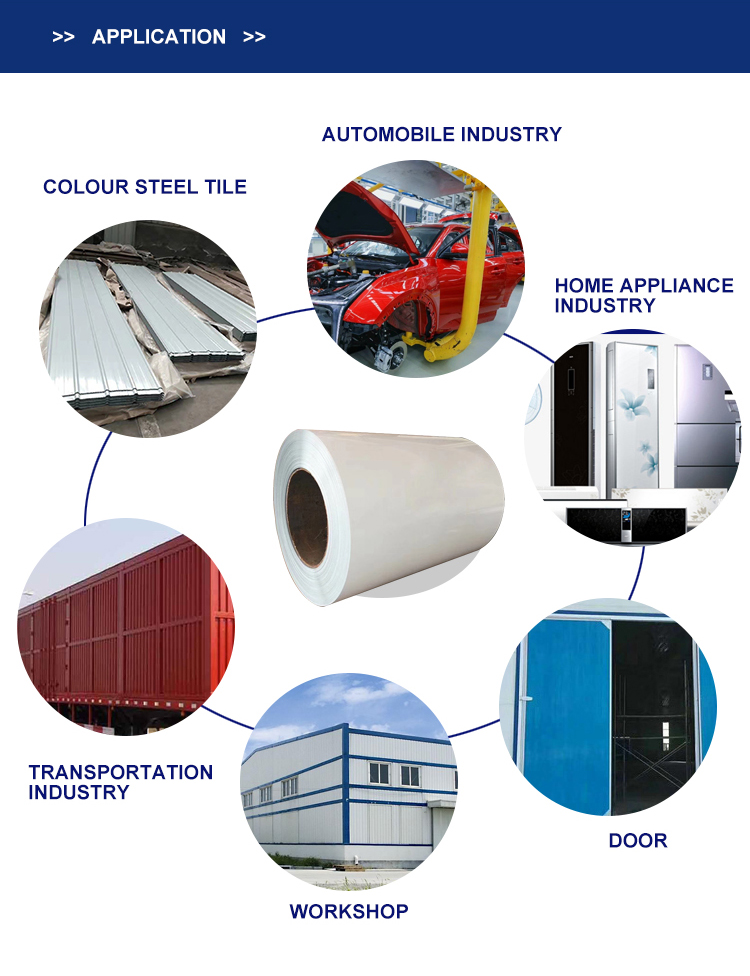 Customized Chinese Made Color Roll Pre Coated PPGI Galvanized Steel Plate for Pipe Making