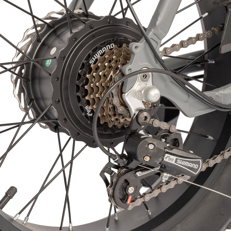 Shimano 7 Speed Electric Folding Bike with 30-50 Nm Torque and Integrated Battery