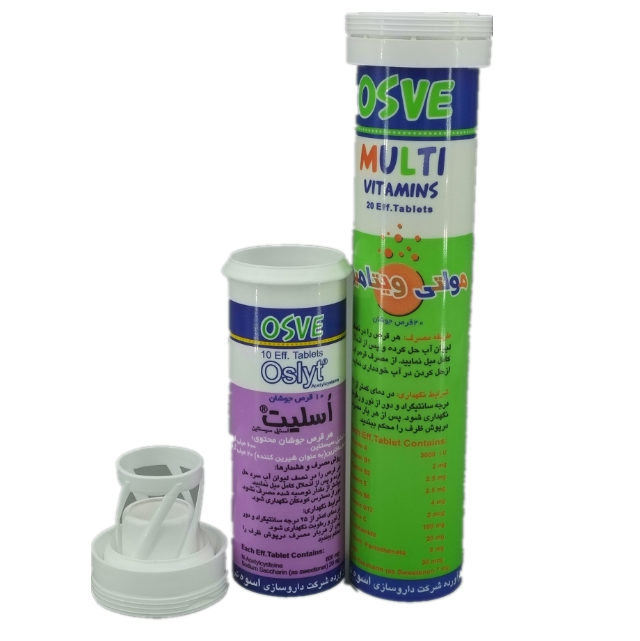 6 Colors MAX Printing Plastic Tube for Customized Vitamin C Effervescent Tablets Storage