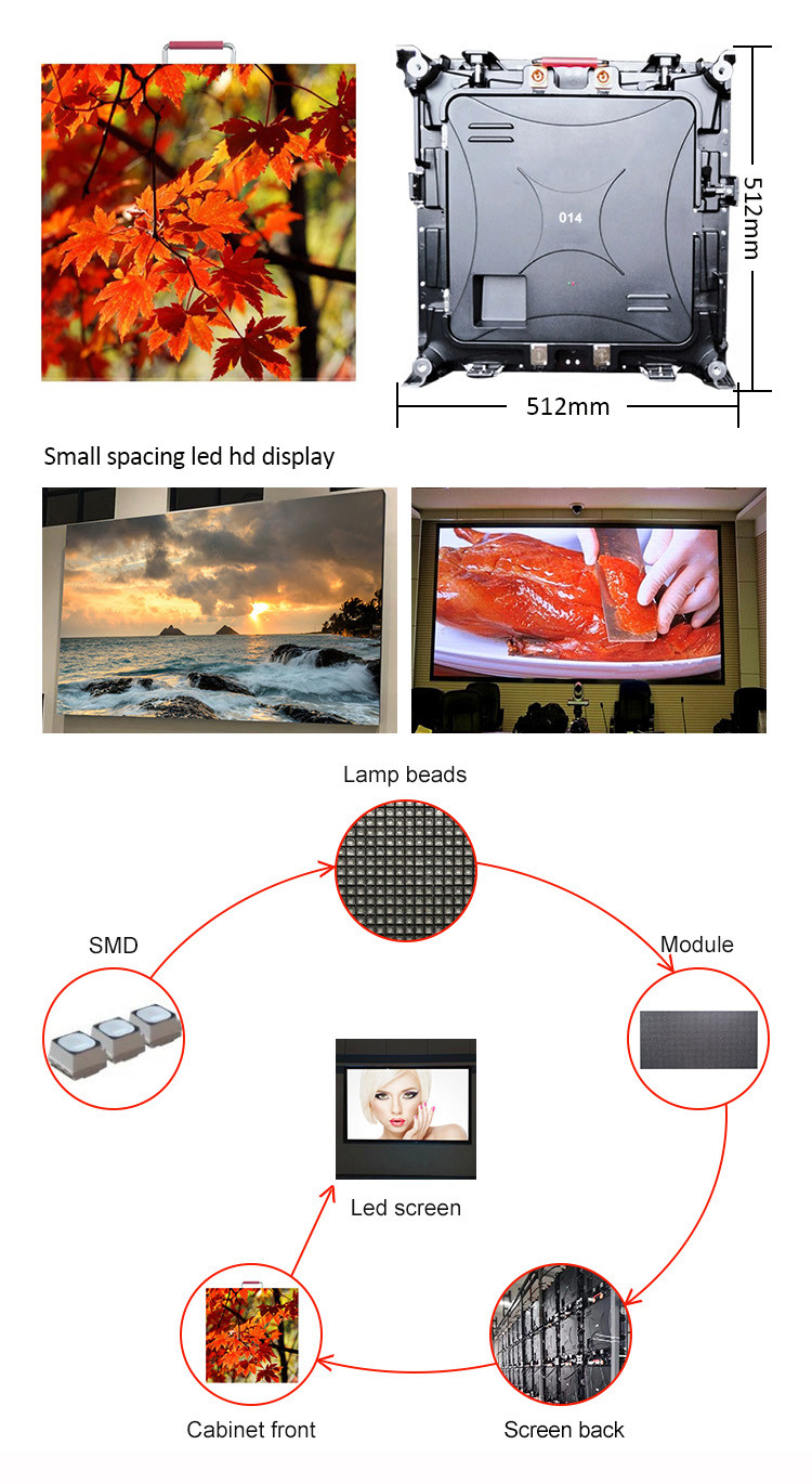 Fashion Show 3840hz 512x512mm P2 HD LED Display