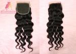 Swiss 4x4 Lace Closure Loose Wave Closure Human Brazilian Hair Weave