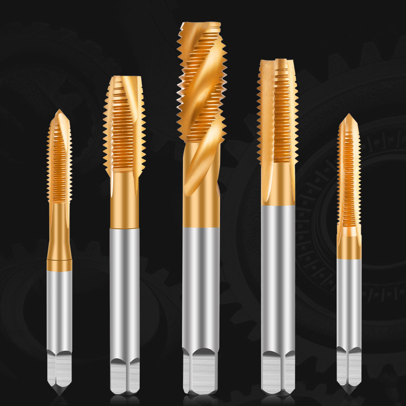 Unc1 - Unc5 Tin Spiral Tap Unf Spiral Flute Machine Tap TIN Coating