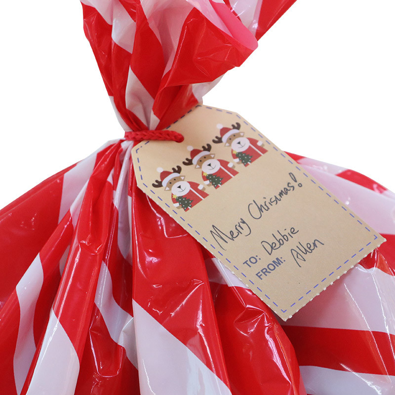 Extra Large Santa Claus CMYK Custom Plastic Gift Bags For Toys Wrapping