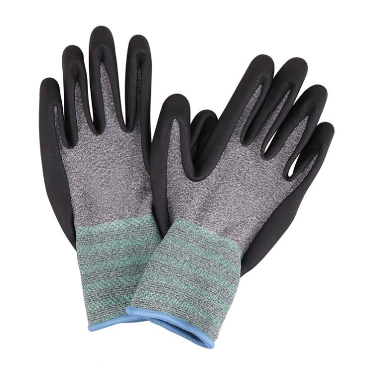 Work nitrile gloves nitrile coated gloves