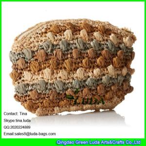 Quality LUDA fashion raffia straw purses wholesale raffia pouch clutch bag wholesale
