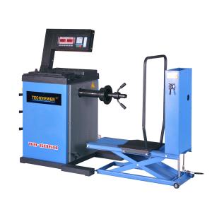Quality 110v 220v 380v Truck Wheel Balancing Machine 1.45CBM With Tire Lift For Bus wholesale
