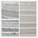 Multilayer Bridal Stretch Lace Trim Fabric Eco Friendly 50’’- 52’’ CY-LW0182