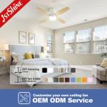 2- 1stshine 42 Inches Smart Remote LED Ceiling Fan with 4 Reversible Blades and