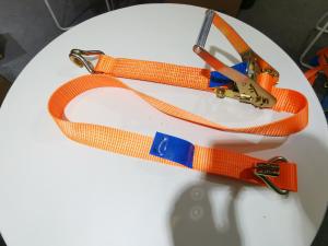 Quality Popular 50mm 5t Car Lashing Straps , Ratchet Lashing High Tenacity Polyester wholesale