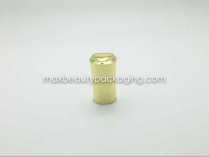 Quality N2005 uv shiny gold metallic nail polish cap with heart shape at top nail polish packaging plastic cap wholesale