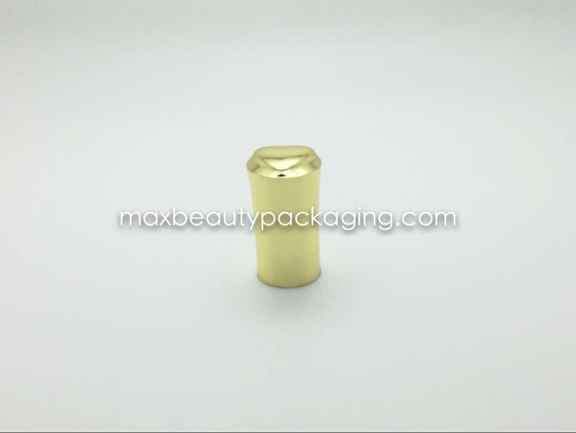 N2005 uv shiny gold metallic nail polish cap with heart shape at top nail polish packaging plastic cap
