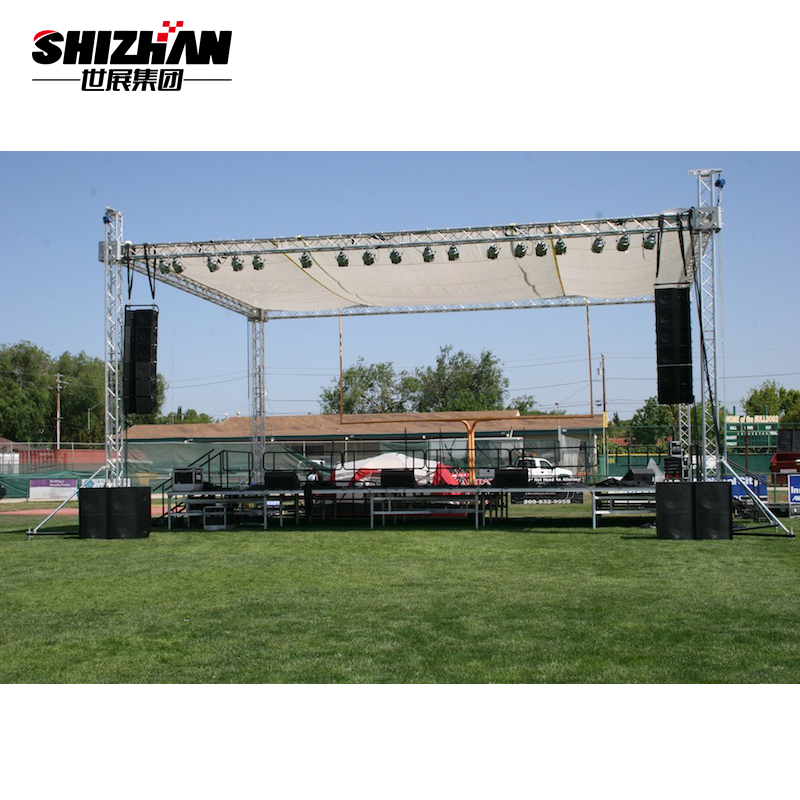 Alloy Lighting Flat Aluminum Stage Truss System Design 350*350mm