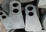 Double Hole Manganese Hammer Crusher Spare Parts By Lost Foam Casting Process