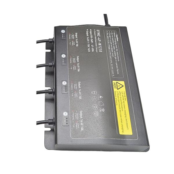 672W Smart Lithium Ion Battery Charger 12V 10A 4 Channel Waterproof Marine