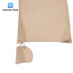 Environmental Protection Gusset Packaging Bag Eight Side Seal Kraft Paper