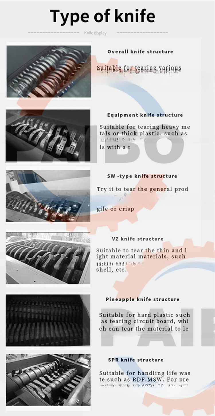 45kW Scrap Metal Shredder Machine for Recycling Aluminum Cans and Copper from Henan