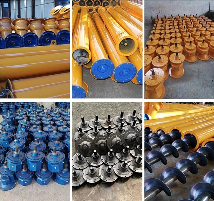 50TPH Cement Screw Conveyor Spiral Screw Conveyor Inclined Horizontal