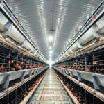 Modern Economical Steel Chicken Farm Customized Color Graphic Design