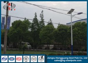 Quality ODM / OEM Outdoor Street Light Poles / High Mast Pole with Solar Panel wholesale