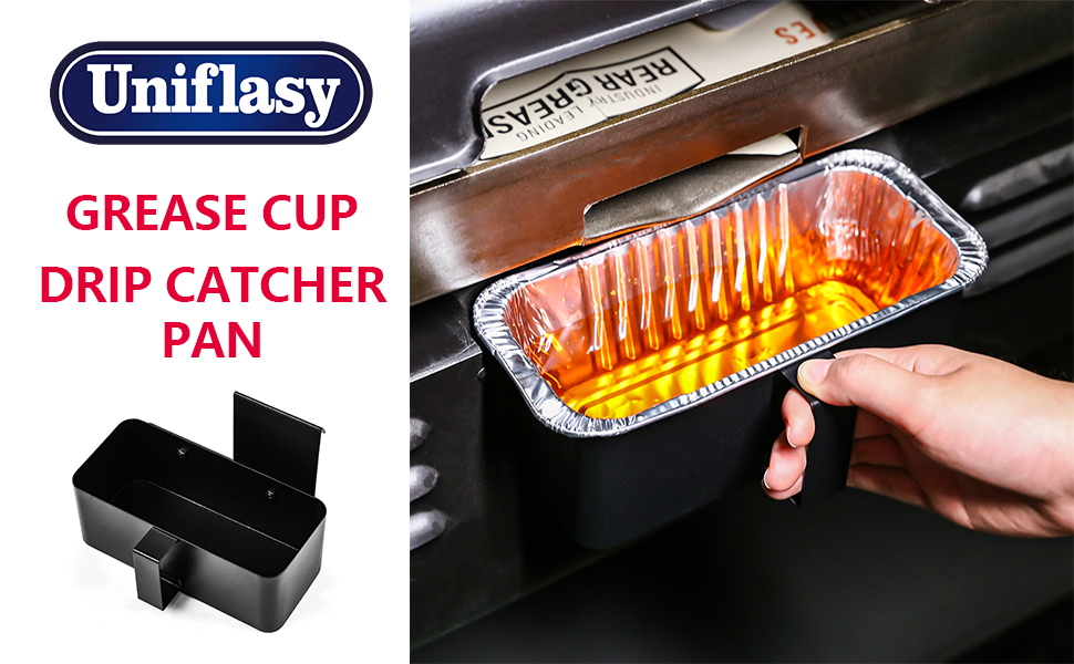 White Coated Rear Grease Cup Holders for Blackstone Griddle Flat Top Grill Accessories