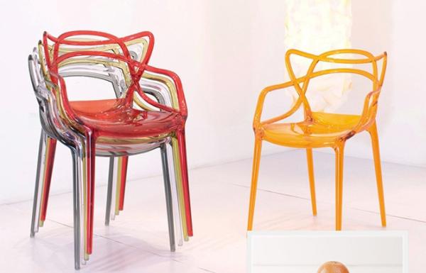 Clear plastic Masters chair transparent plastic Master chair China dining